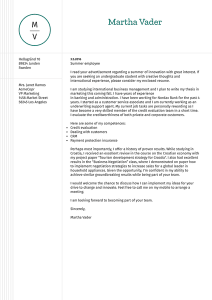 Best Simple Cover Letter Templates - Small