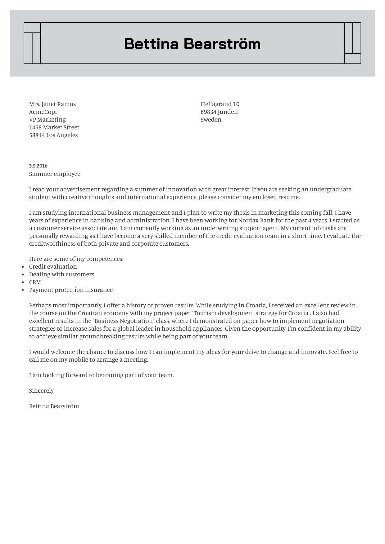 rectangular template